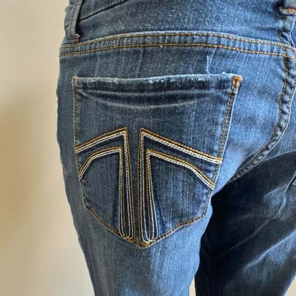 Seven7 Bootcut Jeans in Medium Blue Wash, size 12 - Picture 12 of 16